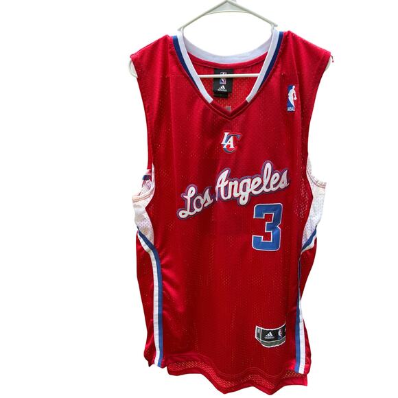 LOS ANGLES CLIPPERS #3 CHRIS PAUL ADIDAS NBA JERSEY RED SIZE 56 / 3XL - Picture 1 of 4